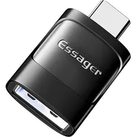 Essager Adapter Otg Usb 3.0 female to Usb-C male Black Ezjac-Xl01
