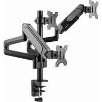 Gembird Ma-Da3-01 Desk mounted adjustable mounting arm for 3 monitors Full-Motion, 17-27, up to 7 kg
