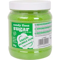 Gsg24 Krāsains kokvilnas konfektes zaļais cukurs ar burbuļvannu garšu 1Kg 1016831