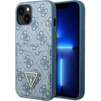 Guess Guhcp13Sp4Tpb iPhone 13 mini 5,4 niebieski blue hardcase 4G Triangle Logo Cardslot