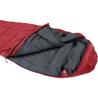 High Peak Redwool 3 L sleeping bag 230 x 85 55 cm burgundy grey left 23092 S10781