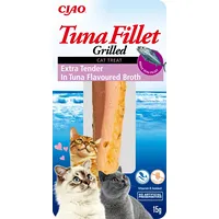 Inaba Grilled Tuna Extra tender in tuna flavoured broth - cat treats 15 g Eu005