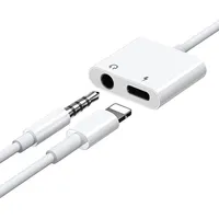 Joyroom Lightning -  3,5 mm mini jack headphone adapter audio and charging white S-Y104 Ben Series 3.5Mm Adapter White