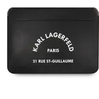 Karl Lagerfeld Leather  Rsg Logo Sleeve Case for Macbook Air Pro Klcs133Rsgsfbk