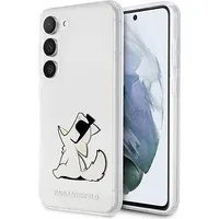 Karl Lagerfeld Pc Tpu Choupette Eat Case for Samsung Galaxy S23 Transparent Klhcs23Mcfnrc