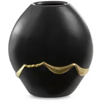 Keramikas vāze 18X10X20 Ebru 2 melns zelts 388834