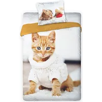Kokvilnas gultasveļa 160X200 Sweet cat Kitten džemperis Bf 001 7333 1520198