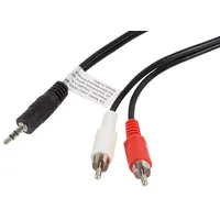 Lanberg Stereo Cable MinijackM-2X Chinch 1.5M Ca-Mjrc-10Cc-0015-Bk