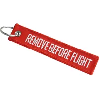 Mil-Tec - Remove Before Flight key ring Red 15901009 