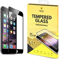 Mocco Full Glue 5D Signature Edition Tempered Glass Aizsargstikls Pilnam Ekrānam Apple iPhone 6 / 6S Melns 4752168067871