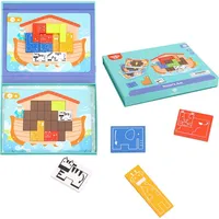 Montessori magnētiskā mīkla Puzle Tetris Noasa šķirsts 26 el. Tf909
