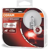 Osram Żarówk halogenowe H1 12V 55W P14,5S Night Breaker Silver 100 /2 szt./ Ami-O-64150Nbs-Hcb