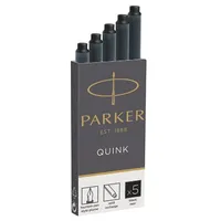 Parker Quink inktpatronen zwart, doos met 5 stuks Black pcs 1950382