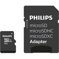 Philips Microsdhc 8Gb class 10 Uhs 1  Adapter Fm08Mp45B