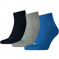 Puma Unisex Quarter Plain Socks 3 pairs 271080001 277 271080001277