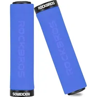 Rockbros Bt1001Blbk sponge bicycle handlebar grips - blue and black Rockbros-Bt1001Blbk