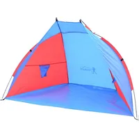 Royokamp Namiot Osłona Plażowa Niebiesko-Czerwona 1015705