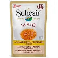 Schesir It Wild Pink Salmon and Carrots Soup, 85G - savvaļas rozā laša un burkānu zupa Art964174