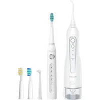 Sonic toothbrush with tip set and water fosser Fairywill Fw-507Fw-5020E White Fw-5020E Fw-507 Whi
