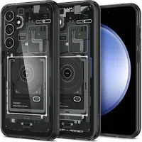 Spigen Ultra Hybrid case for Samsung Galaxy S23 Fe - dark gray Zero One pattern 24227-0