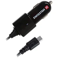Swissten Premium Auto Lādētājs 12 / 24V ar Micro Usb vadu 8595217440586
