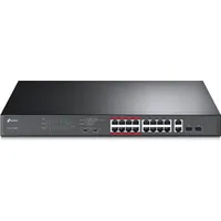 Tp-Link 16-Port 10/100Mbps  2-Port Gigabit Unmanaged Poe Switch Tl-Sl1218Mp