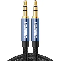 Ugreen Aux audio kabelis, taisns minijack spraudnis, 3,5 mm, 5 m, zils 6957303816897