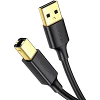 Ugreen Us135 Usb 2.0 A-B printer cable, gold plated, 1.5M Black 10350