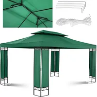Uniprodo Dārza paviljona lapene saliekamā telts 3 x 4 2,6 m zaļa 10250047