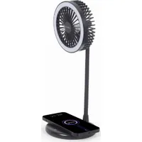 Ventilators Gembird Desktop Fan with Lamp and Wireless Charger Ta-Wpc10-Ledfan-01