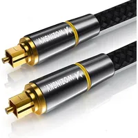 Wozinsky digital optical audio fiber cable Toslink Spdif 2M black Wopt-20