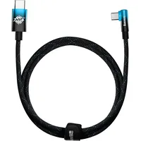 Baseus Mvp Elbow angled cable Power Delivery with side connector Usb Type C  1 m 100W 5A blue Cavp000621