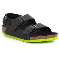 Birkenstock Sandals Milano Kinder 1022129 Desert Soil Black Lime
