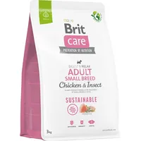 Brit Care Dog Sustainable Adult Small Breed Chicken  Insect - dry dog food 3 kg 100-172173