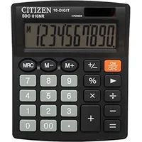 Citizen Calculator Sdc-810Nr Office 10-Digit, 127X105Mm, Black Sdc810Nr