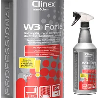 Clinex Mazgāšanas līdzeklis tualetes podiem un izlietņu pisuāriem novērš urīna smakas W3 Forte 1L 77-634