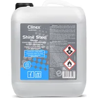 Clinex Sagatavošana nerūsējošā tērauda mēbeļu un ierīču tīrīšanai pulēšanai Shine Steel 5L 77-500
