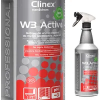 Clinex Sanitārās un vannas istabas tīrīšanas līdzeklis uz citronskābes bāzes W3 Active Bio 1L 77-512