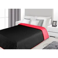 Dekoratīvais gultas pārklājs 170X210 Alex 11 sarkans un melns 1160716