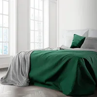 Dekoratīvais gultas pārklājs 170X210 Boni zaļš sudraba abpusējs 1171334