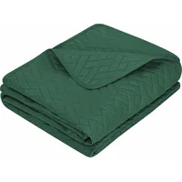 Dekoratīvais gultas pārklājs 240X220 Dash pudele zaļa ģeometriska I23 4445