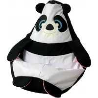 Go Gift Sako bag pouffe Panda black and white L 105 x 80 cm Art1205982