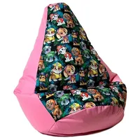 Go Gift Sako bag pouffe Pear print pink-PAW Patrol L 105 x 80 cm Art1206060