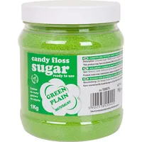 Gsg24 Krāsains cukurs kokvilnas konfektei zaļā dabīgā konfektes garša 1Kg Cuk-Zie-1Kg