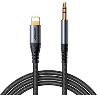 Joyroom stereo audio cable Aux 3.5 mm mini jack - Lightning for iPhone iPad 1.2 m black Sy-A06