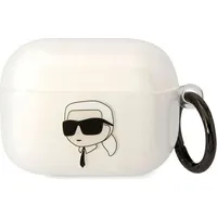Karl Lagerfeld 3D Logo Nft Head Tpu Case for Airpods Pro White Klaphniktct