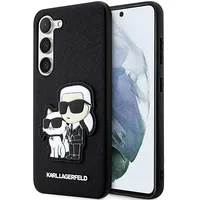 Karl Lagerfeld Pu Saffiano and Choupette Nft Case for Samsung Galaxy S23 Black Klhcs23Msankcpk