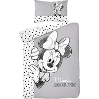 Kokvilnas gultas veļa 100X135 Mini Minnie Mouse pelēki punktiņi 46 B 2650 2049408