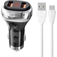 Ldnio C2 2Usb Car charger  Microusb Cable Micro