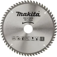 Makita-Akcesoria griešanas disks alumīnijam, 190/30Mm, 60 zobi, Standarta, Makita D-72970